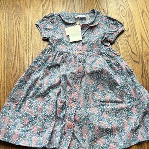 Rachel Riley girls floral dress. Size 6. NWT